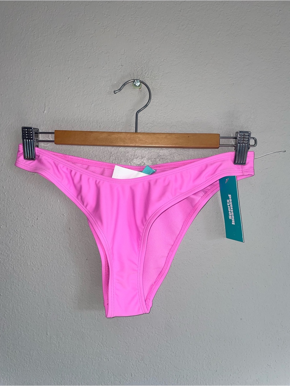 Sports Illustrated Swim Hot Pink High-Cut Bikini Bottom
